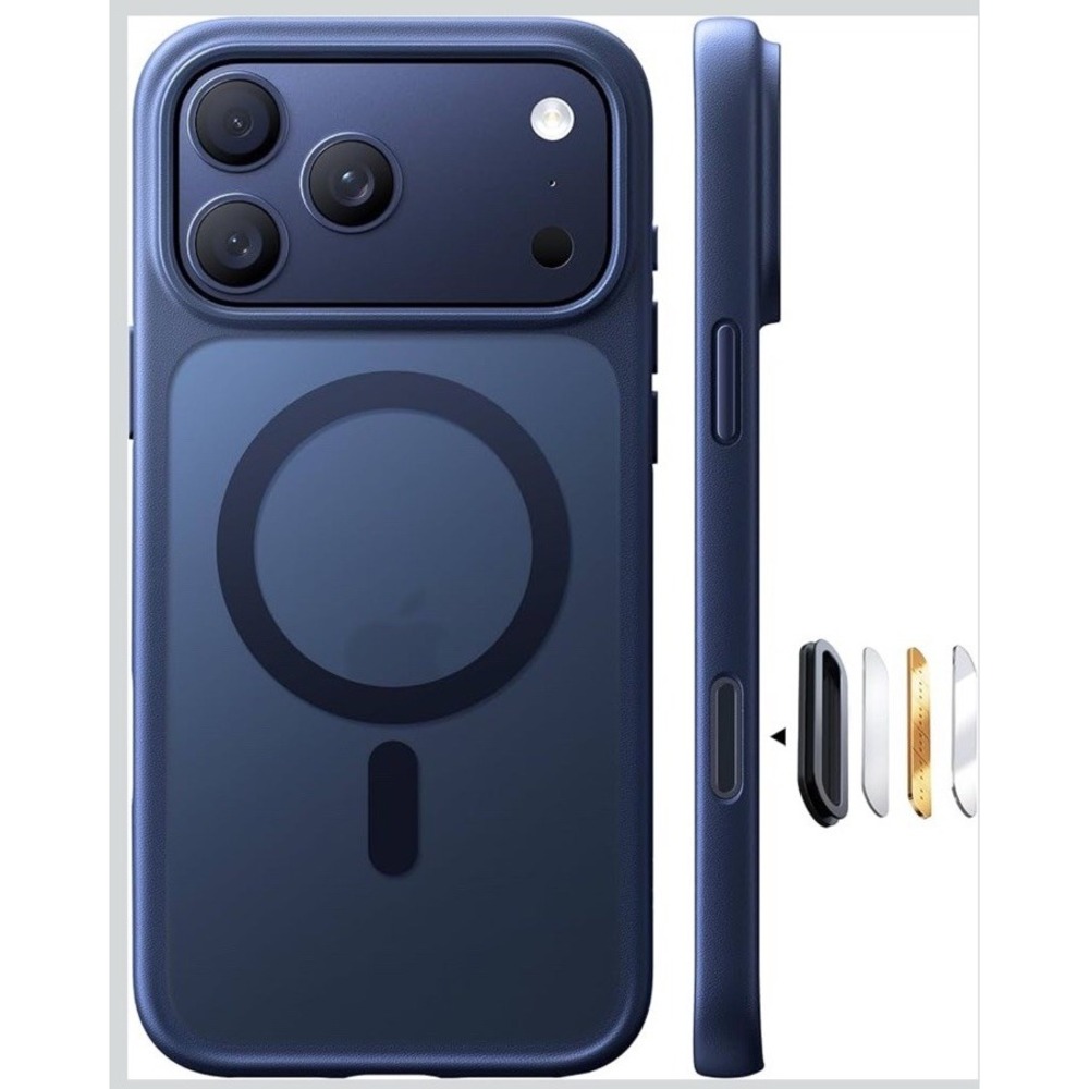 TORRAS‎ Magnetic Shockproof for iPhone 17 Pro Case, Fit for MagSafe- Deep Blue